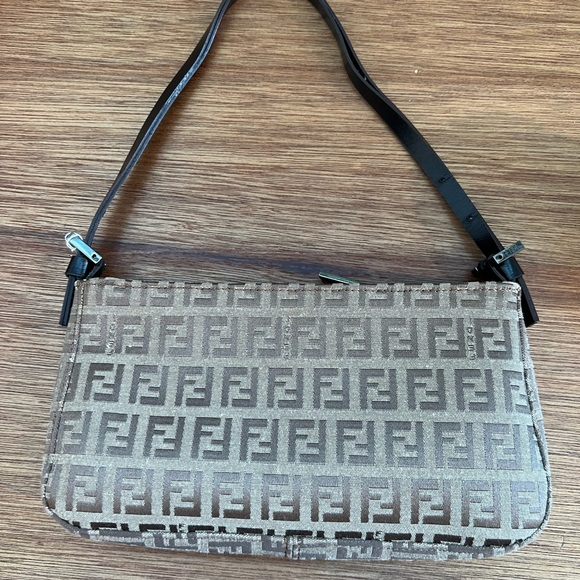 Fendi Pochette Zucca Brown / Chocolate - Picture 7 of 8